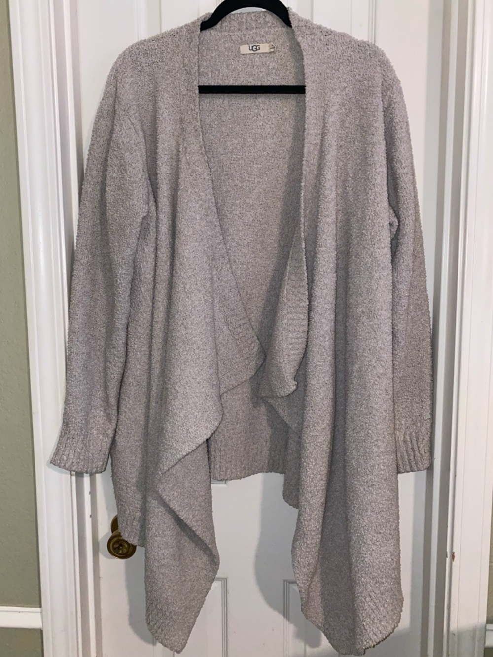 UGG Women's‎ Phoebe Wrap Taupe Open-Front Cardigan